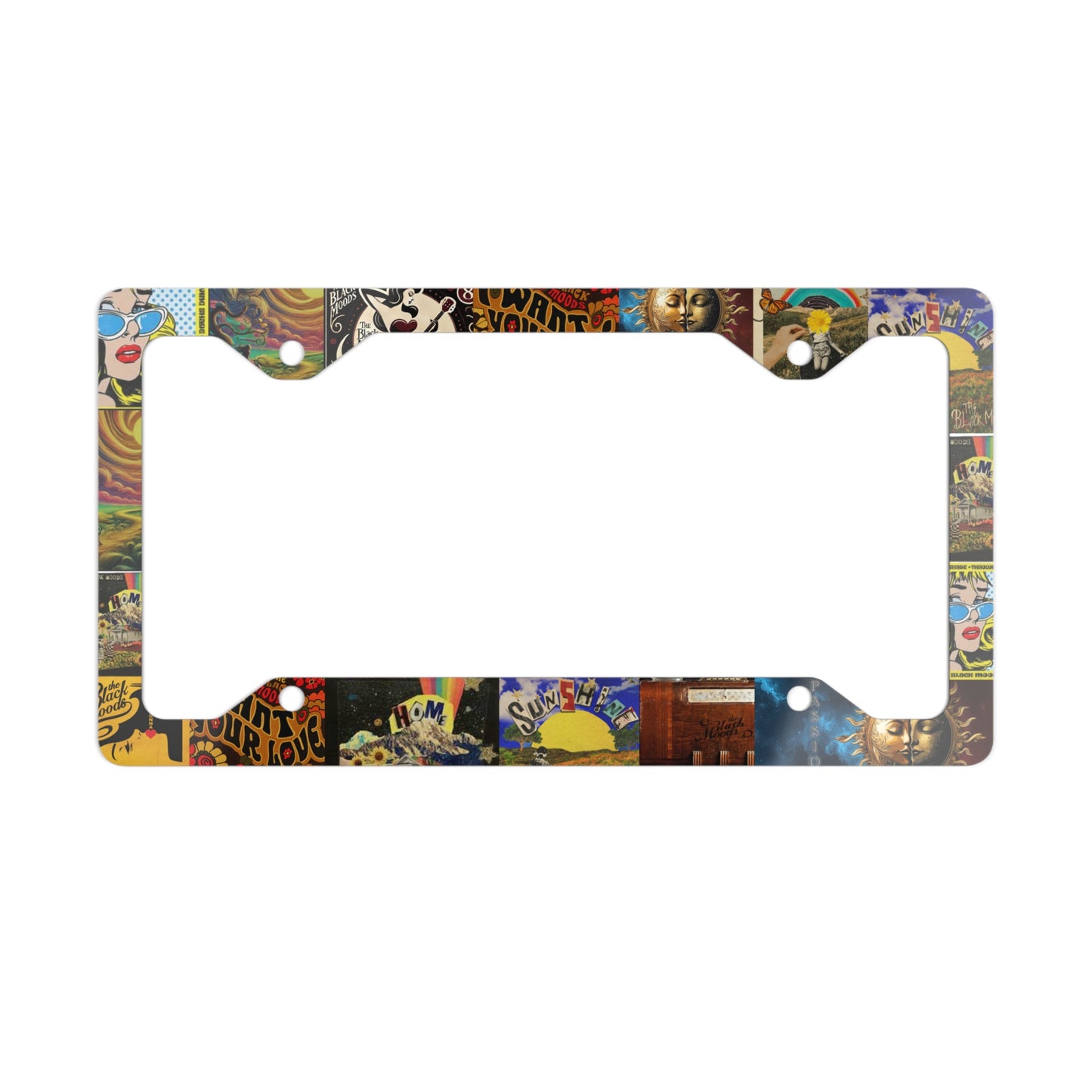 Moody License Plate Frame