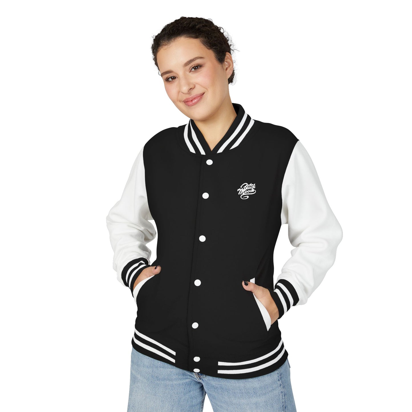 Black Moods Letterman Jacket