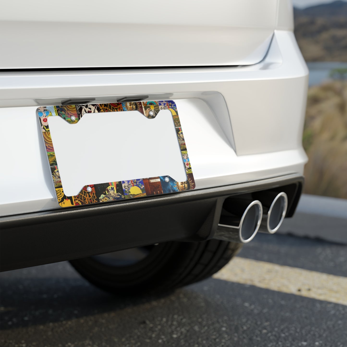 Moody License Plate Frame